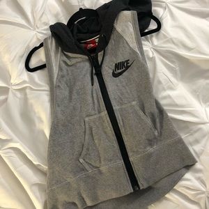 Nike hooded sweat vest
